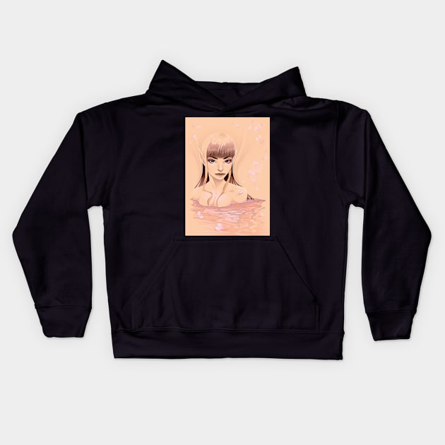 Fairy Portrait Kids Hoodie by ddraw